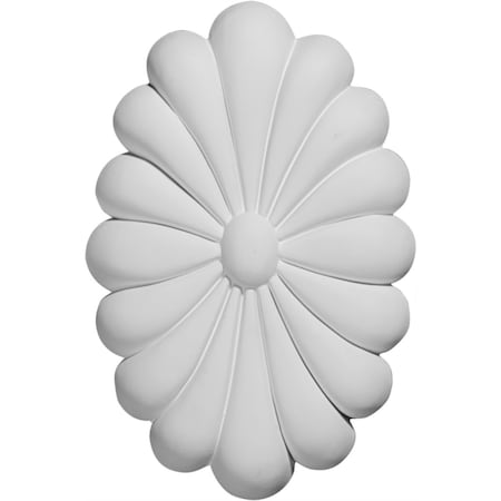 Ekena Millwork 4 3/8"W x 6 3/4"H x 3/4"P Madrid Oval Rosette ROS04MA